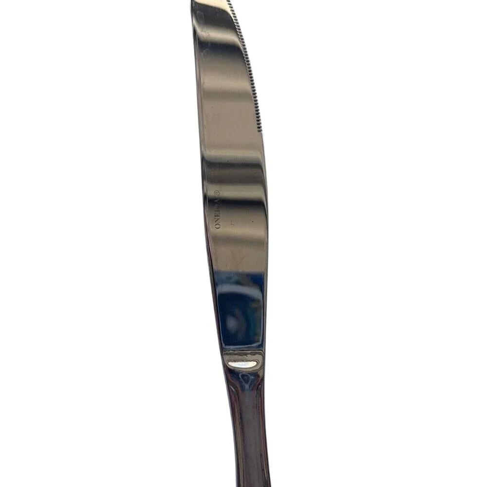 6 Piece Oneida Satin Bristol Stainless 3 Spoons 1 Fork & 2 Knives Need Polishing